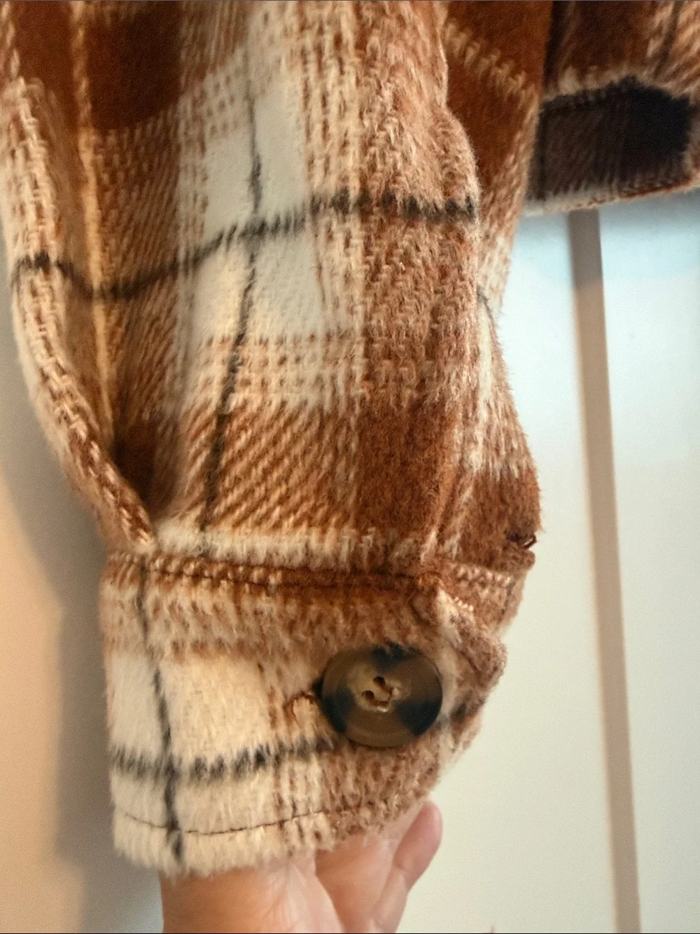 Love Tree Flannel Cropped Shacket
